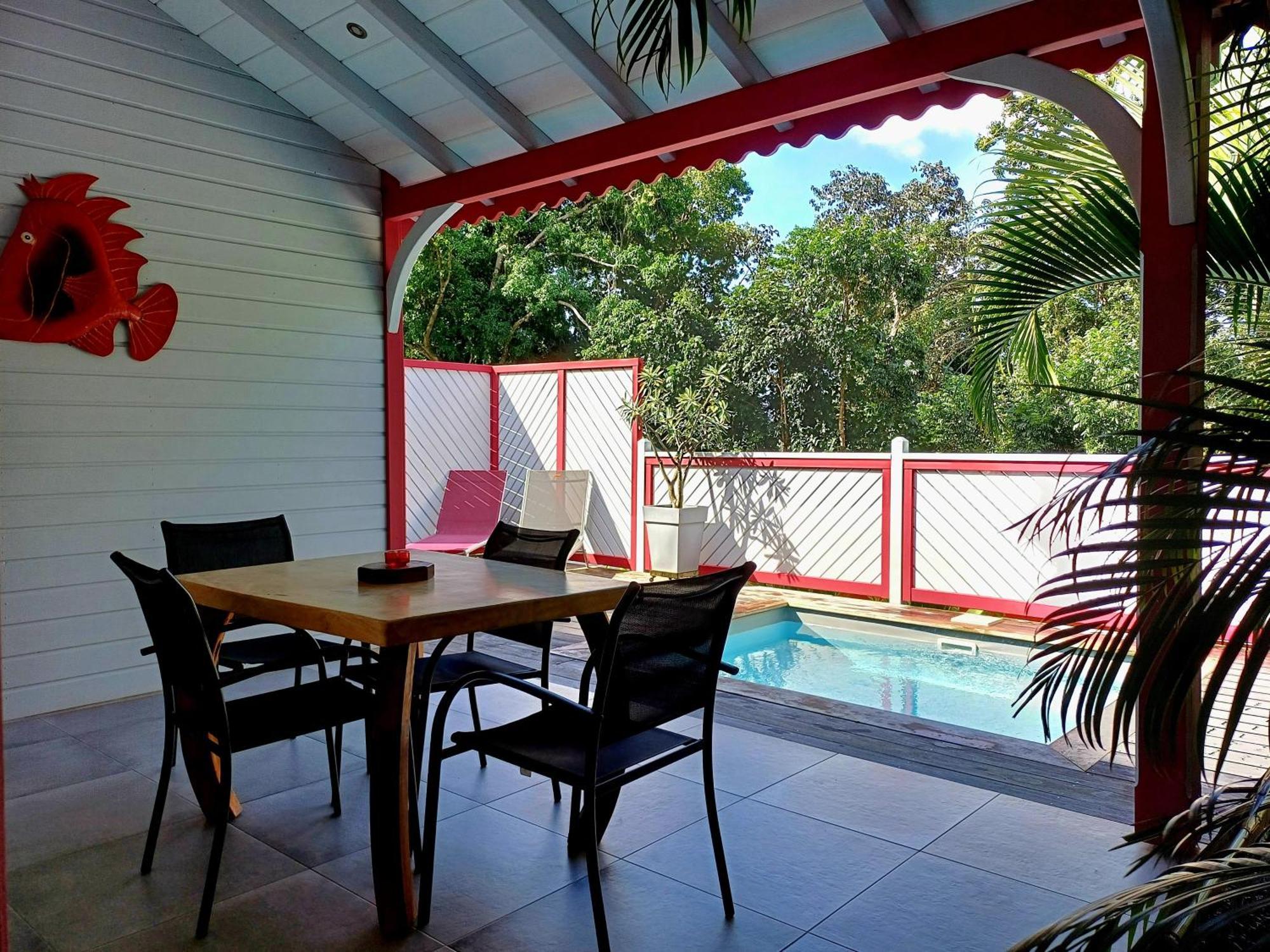 Caraibes Cottage Grenat Piscine Privee 900M De Grande Anse Deshaies Bagian luar foto